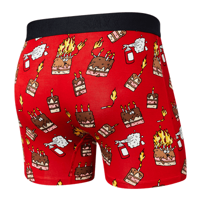 Saxx Vibe Boxers - Fired Up-Red - The Hockey Shop Source For Sports