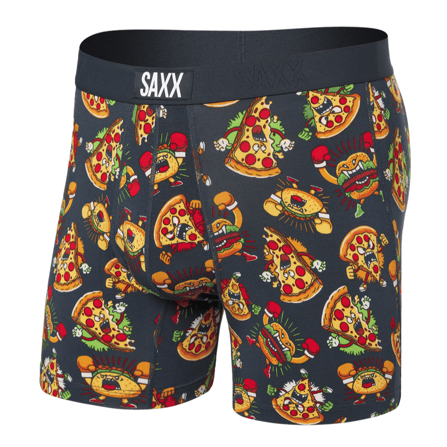 Saxx Vibe Boxers - Food Fight - India Ink - TheHockeyShop.com