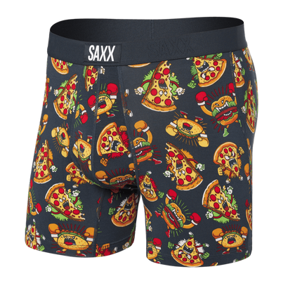 Saxx Vibe Boxers - Food Fight - India Ink - TheHockeyShop.com