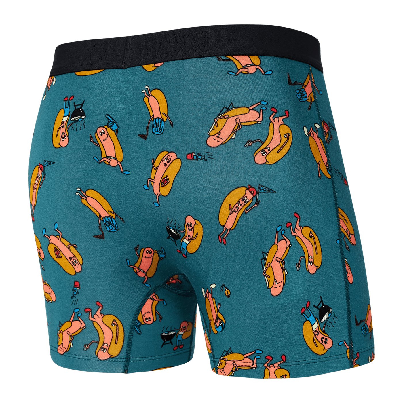 Saxx Vibe Boxers - Tailgaters-Teal - The Hockey Shop Source For Sports