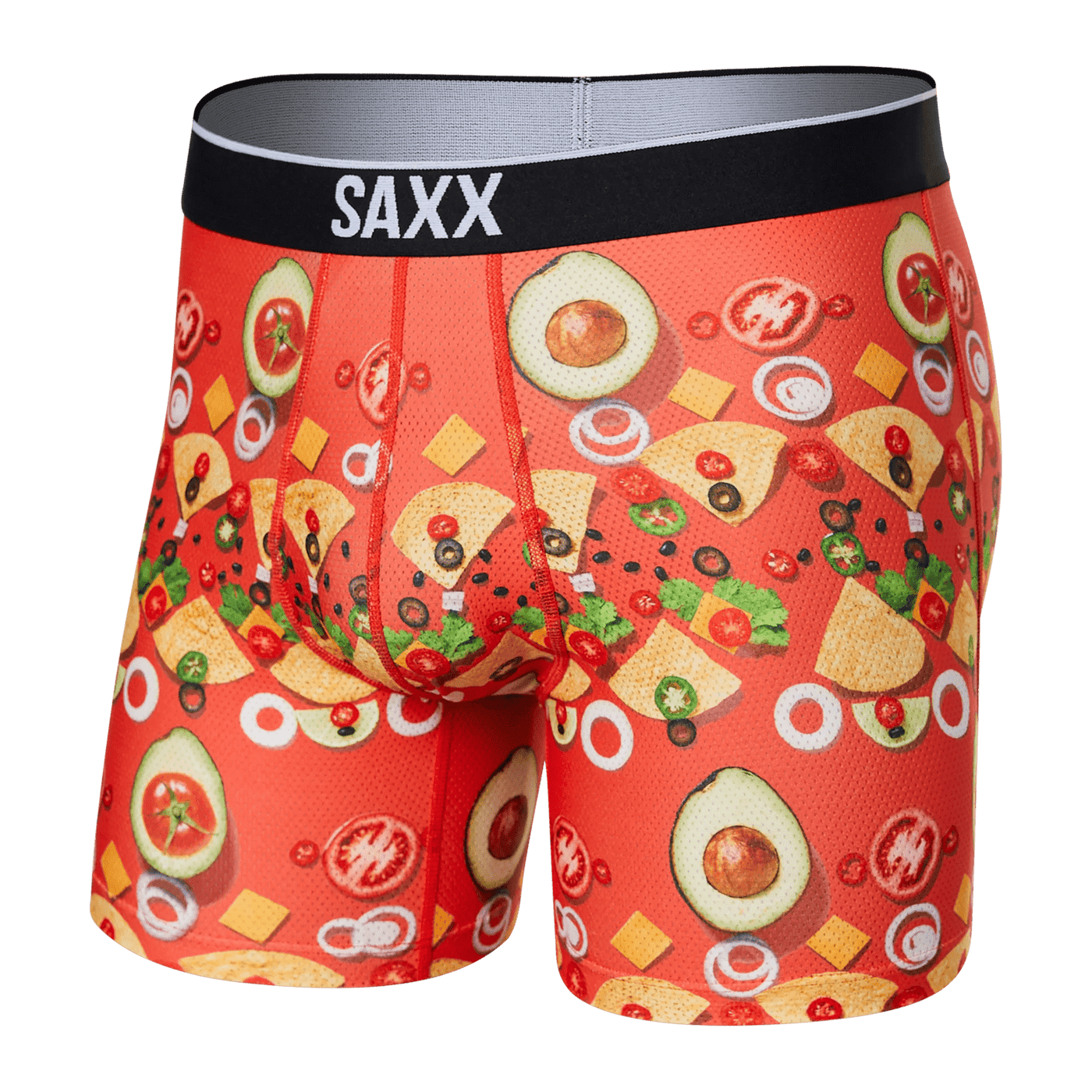 Saxx Volt Boxers - Deconstructed Nachos - Red - TheHockeyShop.com