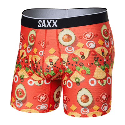 Saxx Volt Boxers - Deconstructed Nachos - Red - TheHockeyShop.com