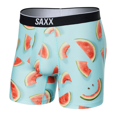 Saxx Volt Boxers - One Hit Wondermelon - Aqua - TheHockeyShop.com