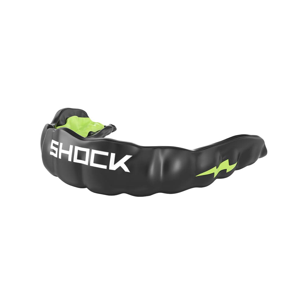 Shock Doctor MicroGel Wings Mouth Guard - Black / Shock Green - The Hockey Shop Source For Sports