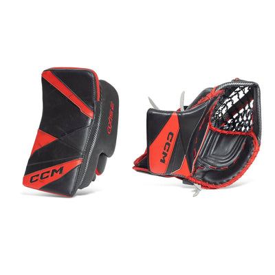 CCM Axis 2 Senior Goalie Glove Set - USED #2 Black / Red (590° Catcher) - TheHockeyShop.com