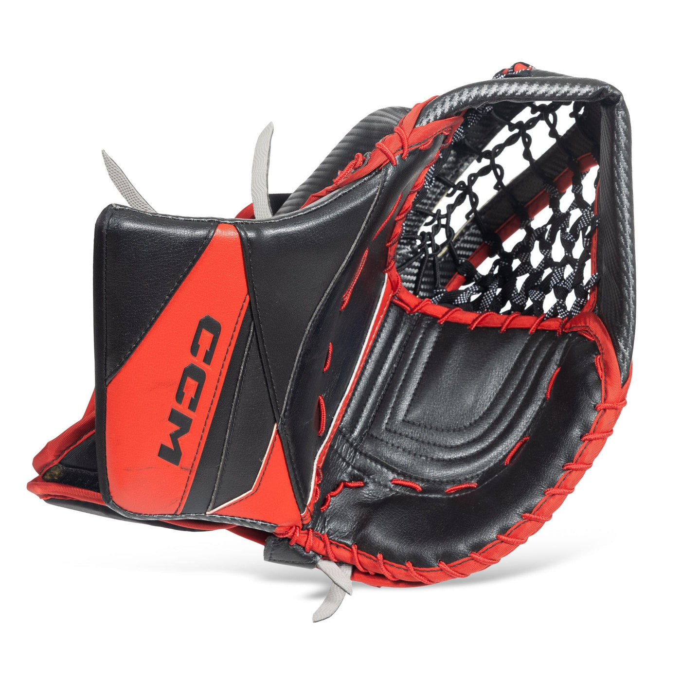 CCM Axis 2 Senior Goalie Glove Set - USED #2 Black / Red (590° Catcher) - TheHockeyShop.com