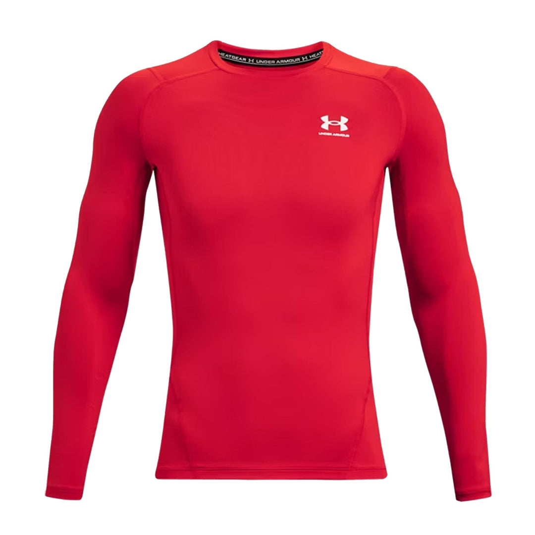 Men s Under Armour HeatGear Long Sleeve Red White L