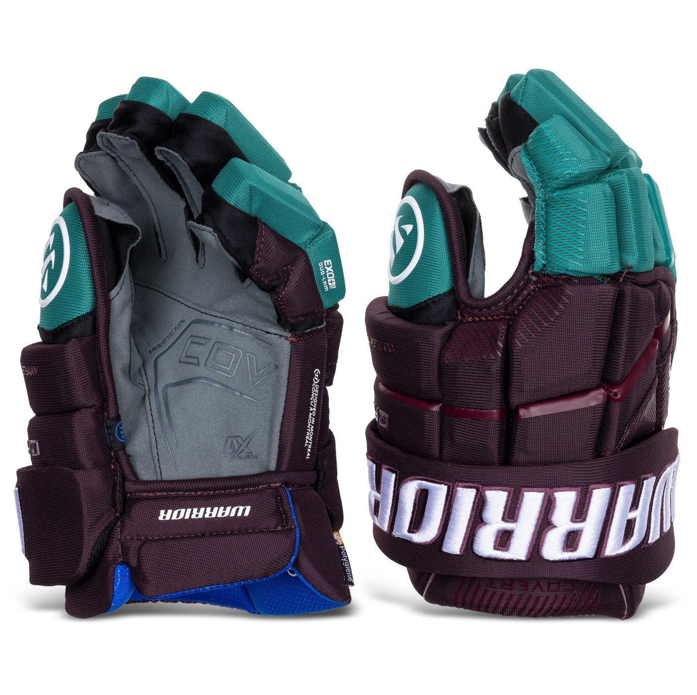 Warrior QR6 Pro Stock Senior Hockey Glove - Anaheim Ducks Purple - TheHockeyShop.com