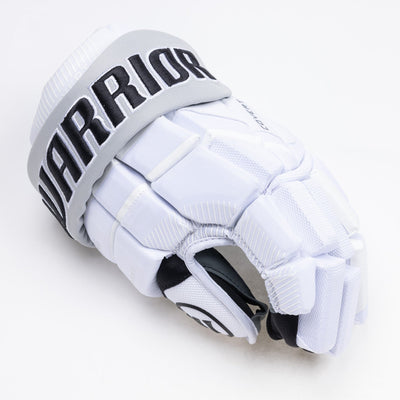 Warrior QR6 Pro Stock Senior Hockey Glove - Los Angeles Kings White - TheHockeyShop.com