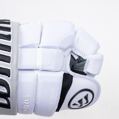 Warrior QR6 Pro Stock Senior Hockey Glove - Los Angeles Kings White - TheHockeyShop.com