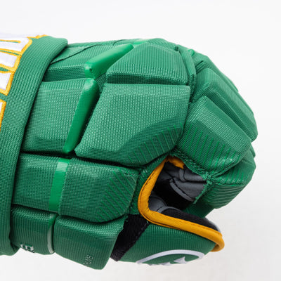 Warrior QR6 Pro Stock Senior Hockey Glove - Minnesota Wild Alternate - TheHockeyShop.com