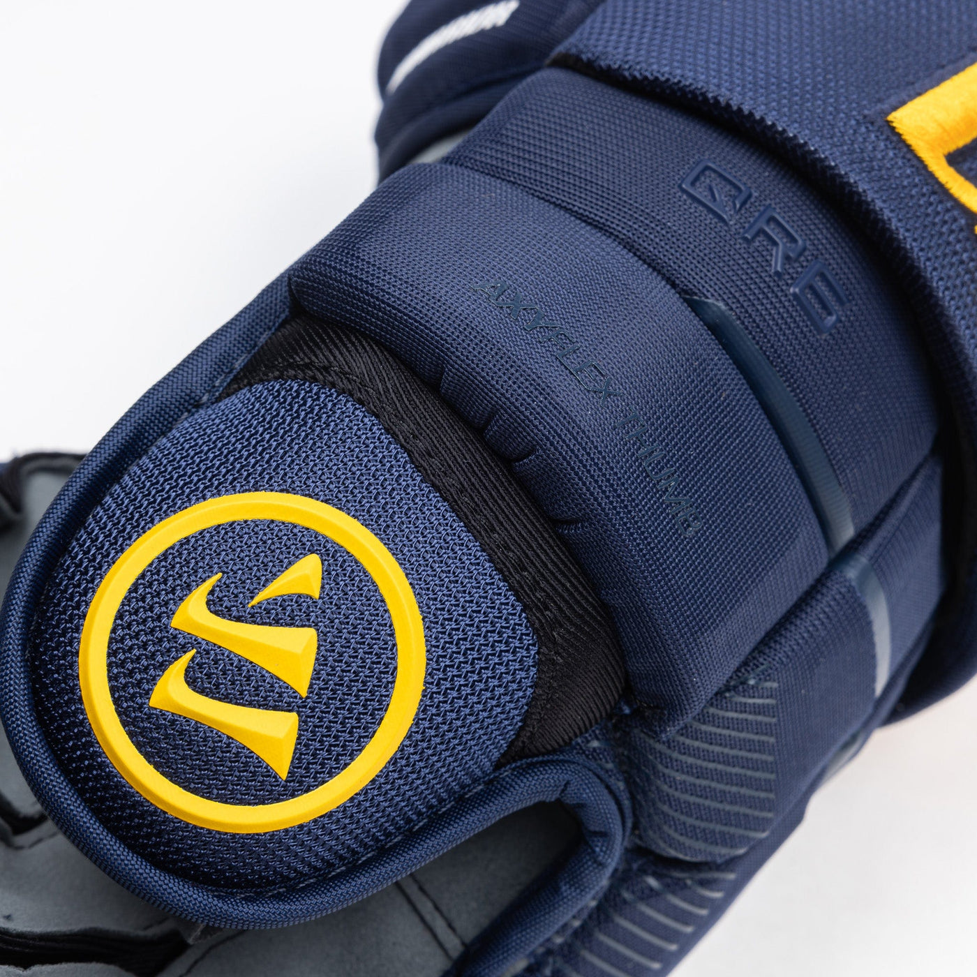 Warrior QR6 Pro Stock Senior Hockey Glove - St. Louis Blues - TheHockeyShop.com