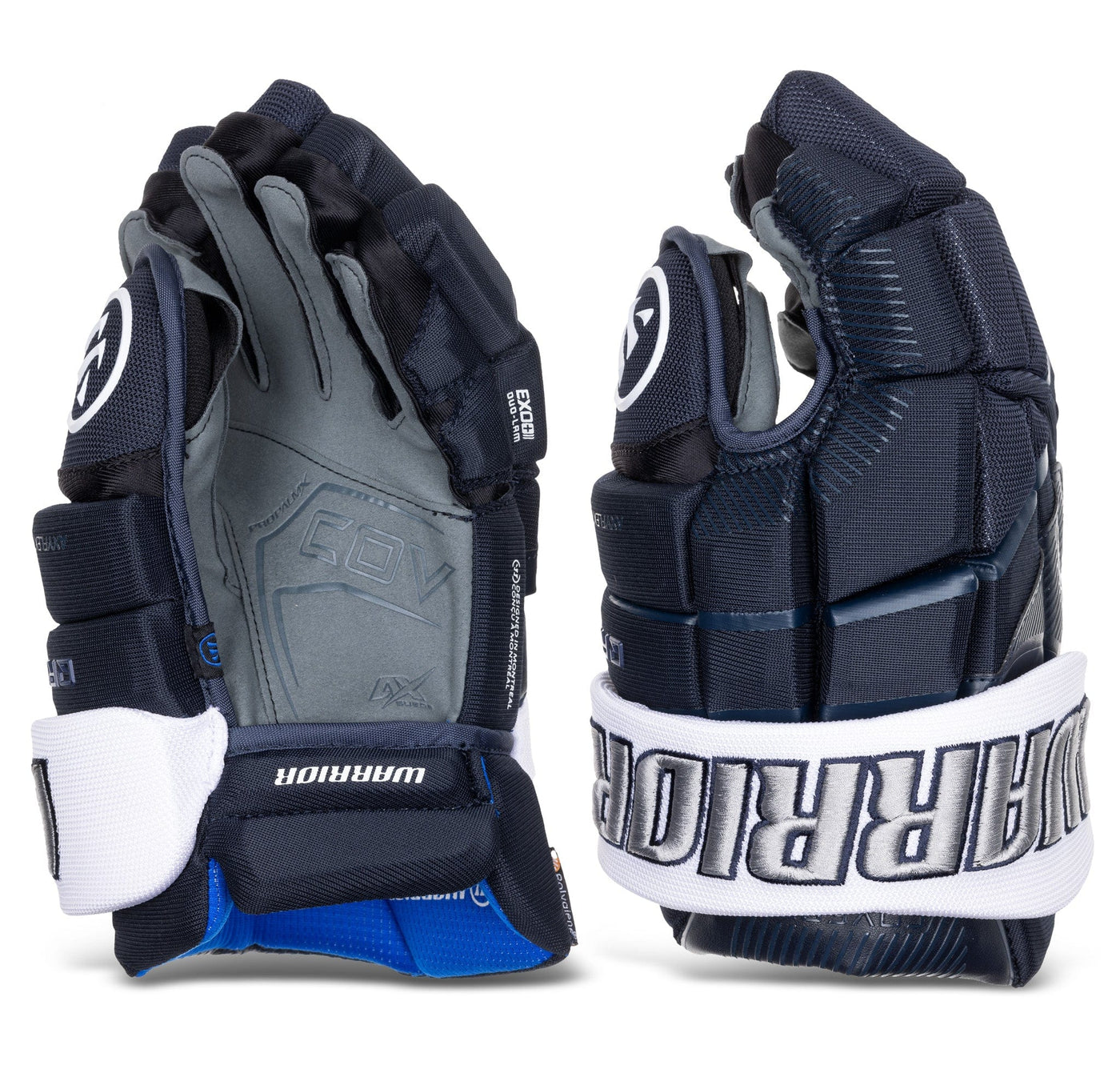 Warrior QR6 Pro Stock Senior Hockey Glove - Worcester Railers - TheHockeyShop.com