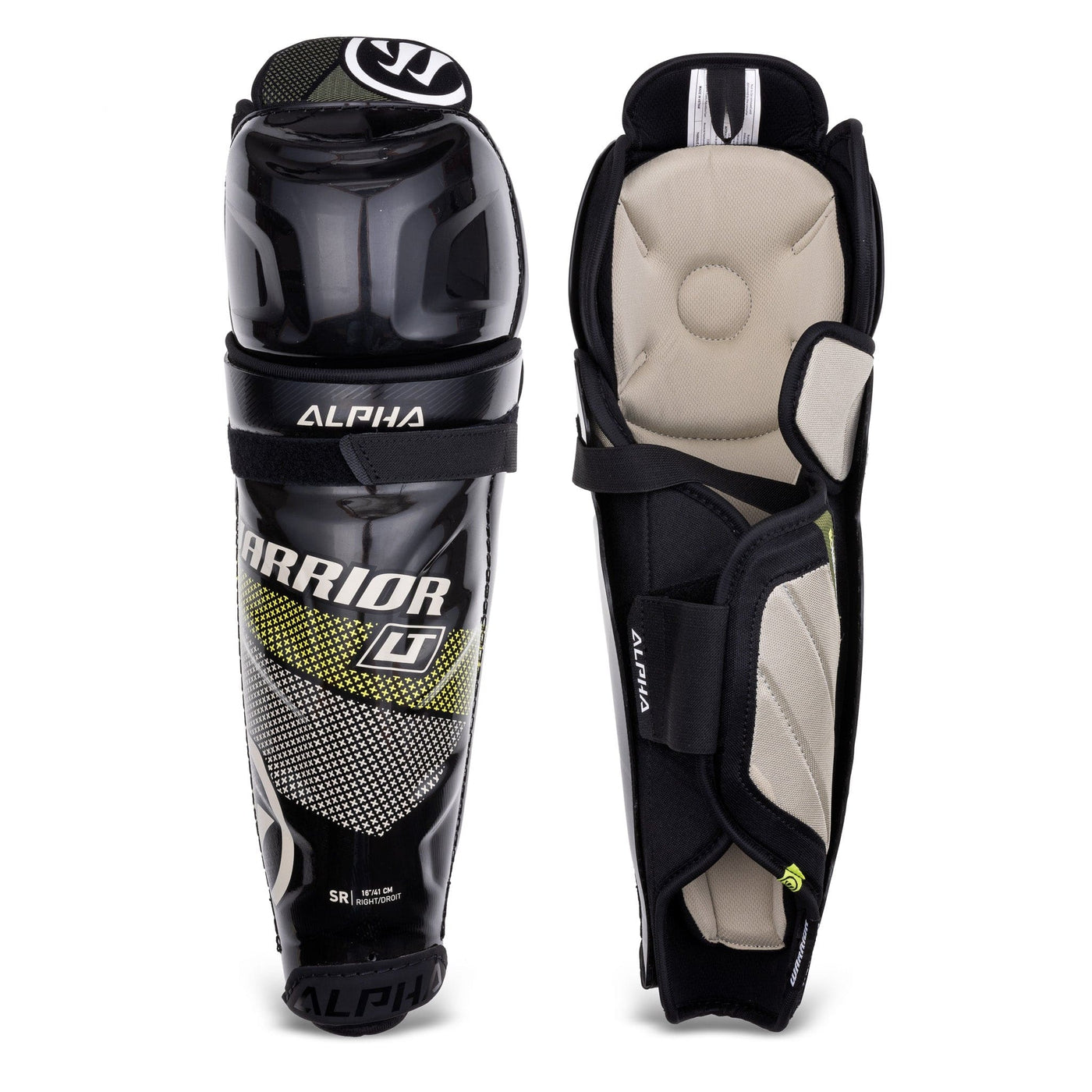 Warrior Alpha Lite Junior Hockey Shin Guards - TheHockeyShop.com