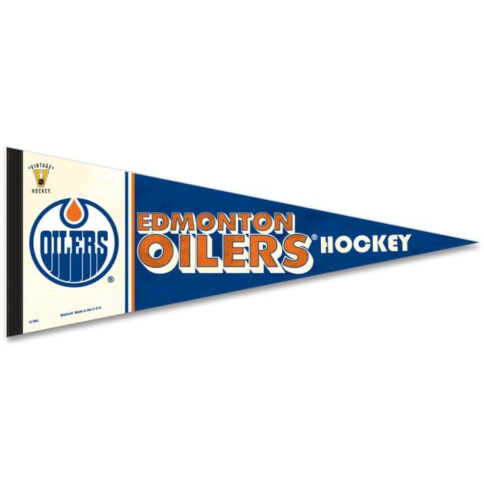 Wincraft NHL Vintage Premium Pennant - Edmonton Oilers - The Hockey Shop Source For Sports