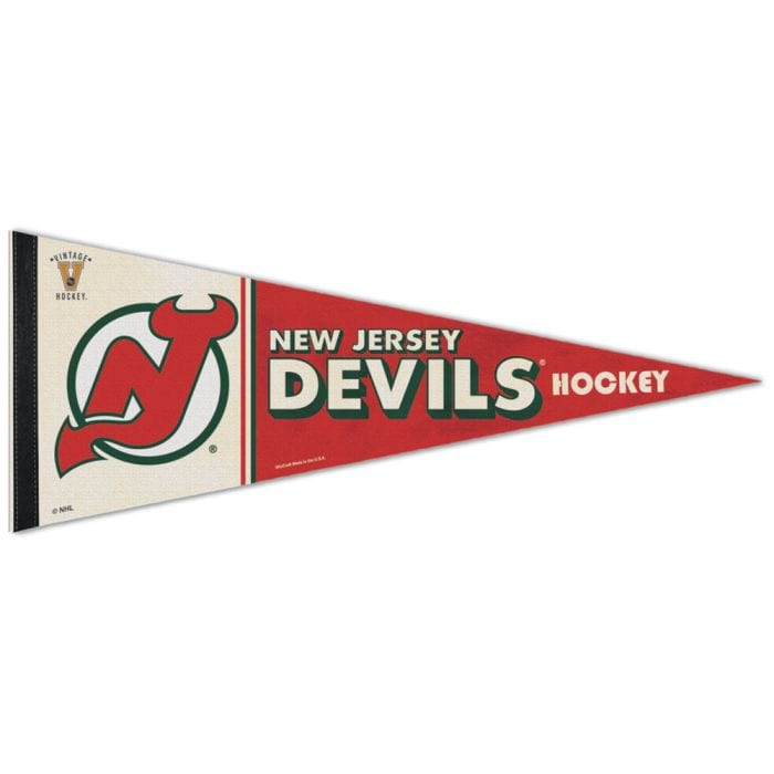 Wincraft NHL Vintage Premium Pennant - New Jersey Devils - The Hockey Shop Source For Sports