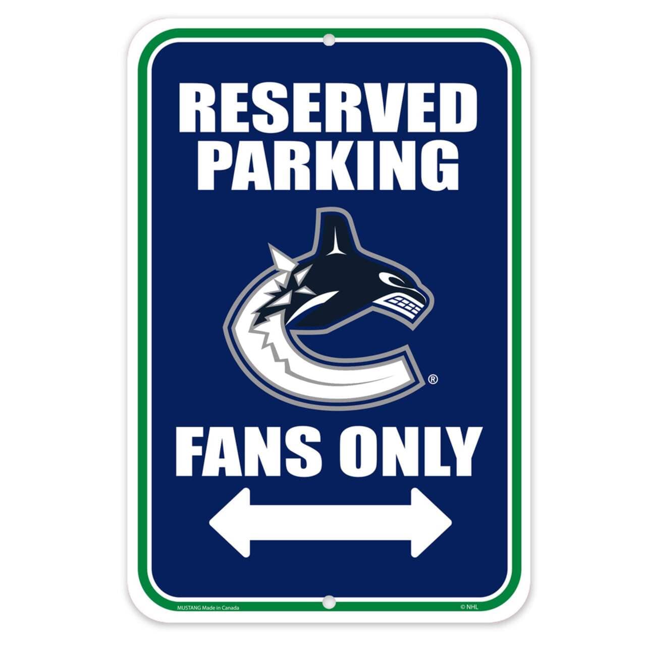 Mustang NHL Fan Only Sign - Vancouver Canucks - TheHockeyShop.com