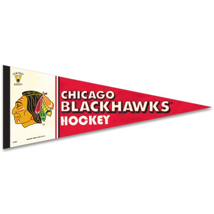 Wincraft NHL Vintage Premium Pennant - Chicago Blackhawks - The Hockey Shop Source For Sports