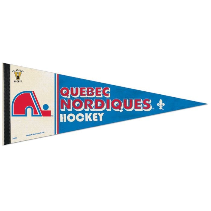 Wincraft NHL Vintage Premium Pennant - Quebec Nordiques - The Hockey Shop Source For Sports