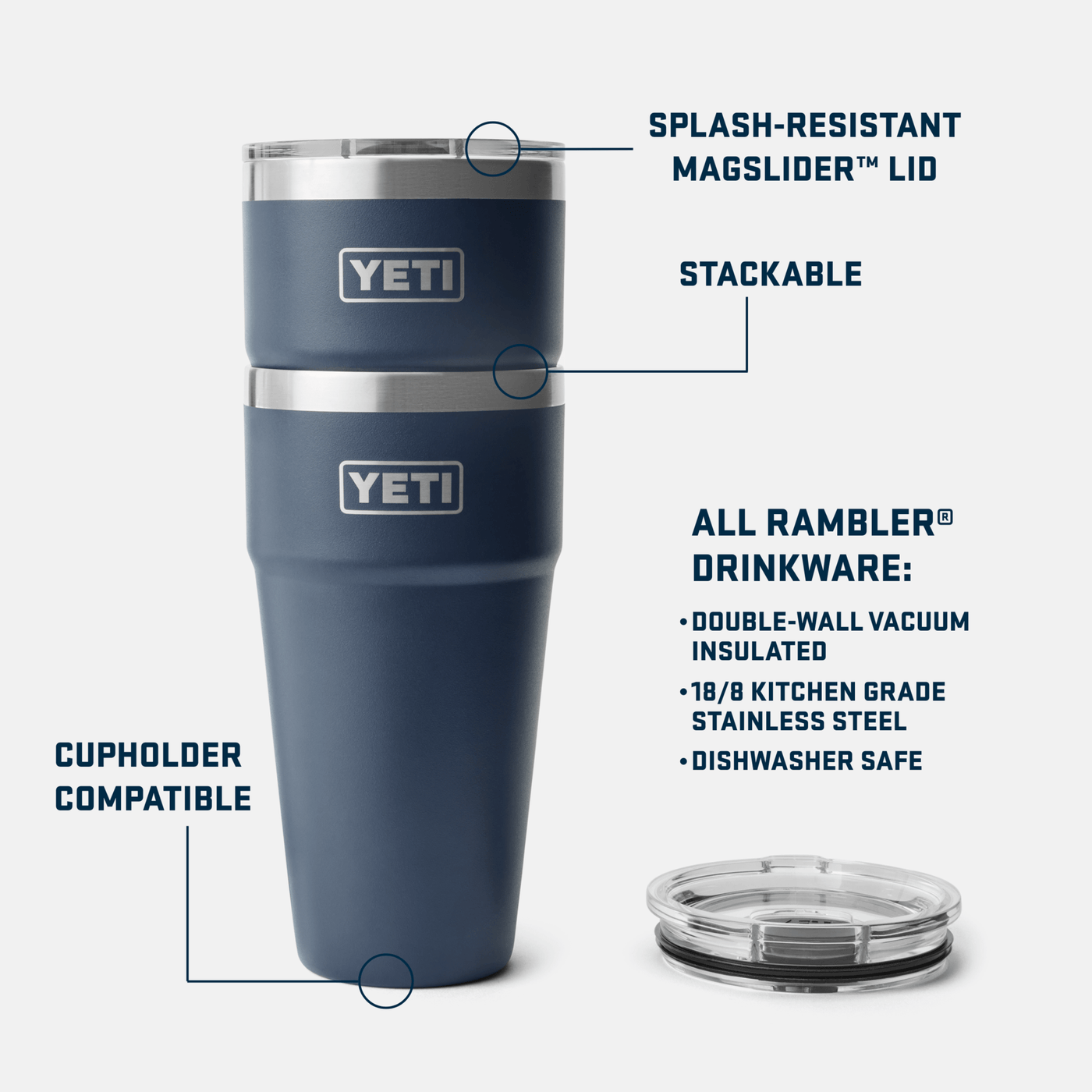 YETI Rambler 30oz Stackable - TheHockeyShop.com