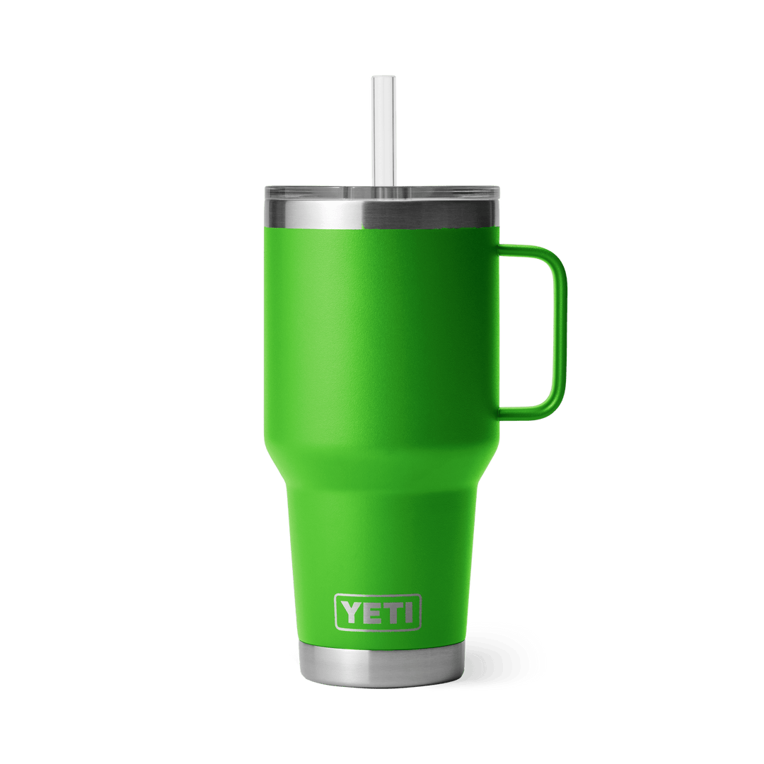 Yeti Rambler good Jr 12 oz bottle Canopy Green with matching strawlid kids cup