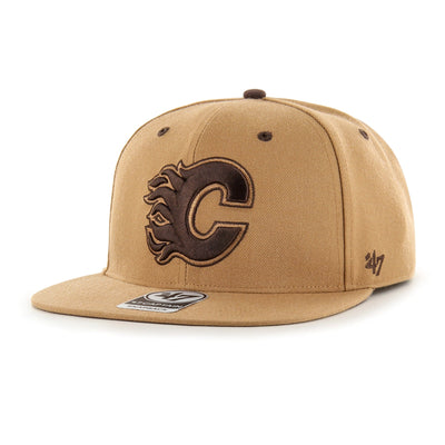 Calgary Flames 47 Brand NHL Toffee Captain Hat Tan - The Hockey Shop Source For Sports