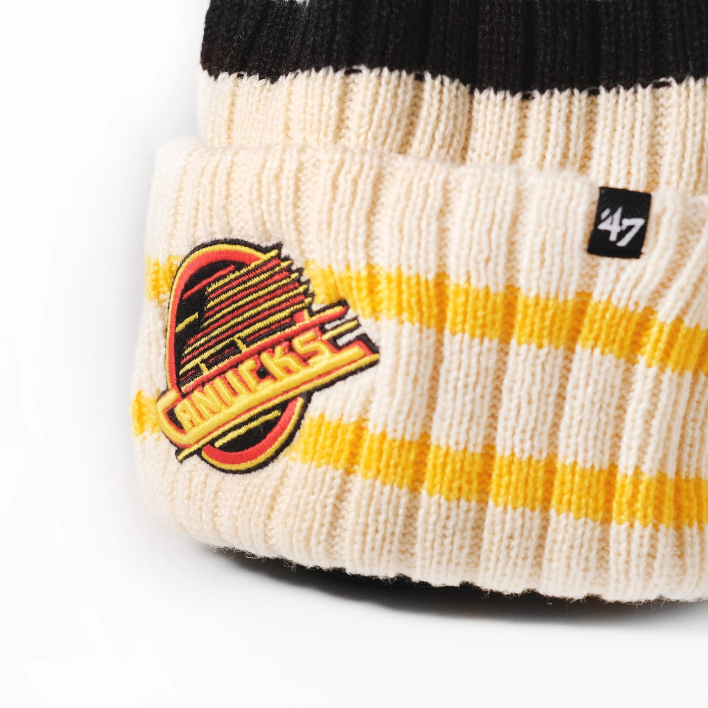 Vancouver Canucks Third Skate 47 Brand NHL Hone Patch Cuff Knit Toque - The Hockey Shop Source For Sports