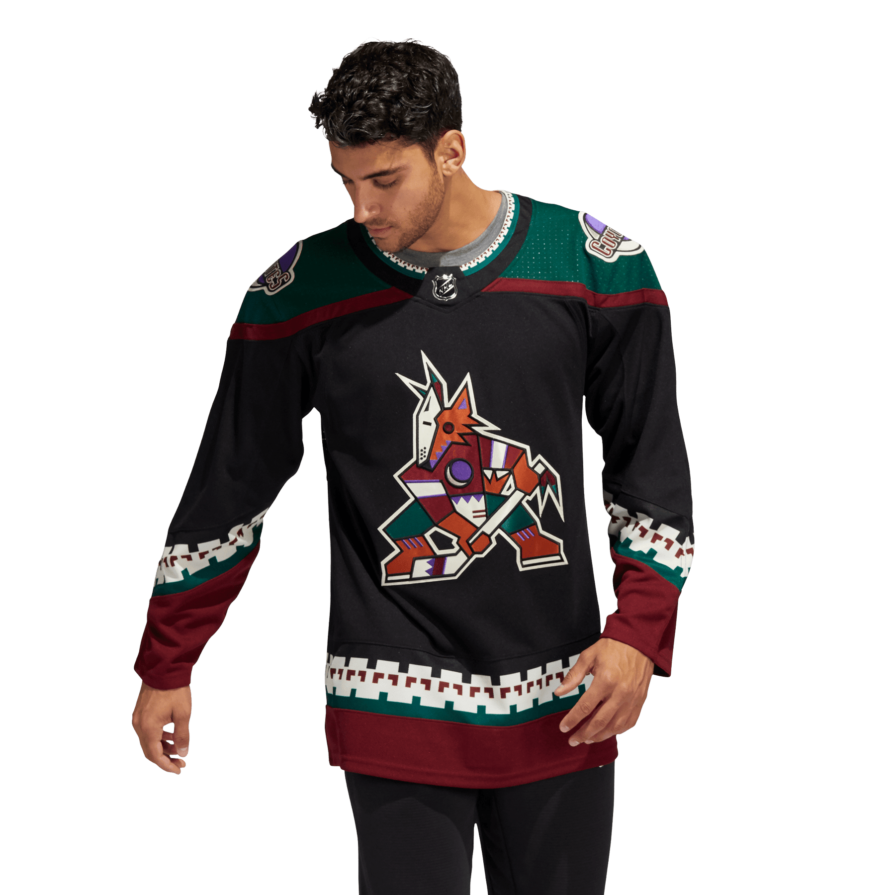 Customizable Arizona Coyotes Adidas Primegreen Authentic NHL Hockey Jersey - Third / XXXL/60