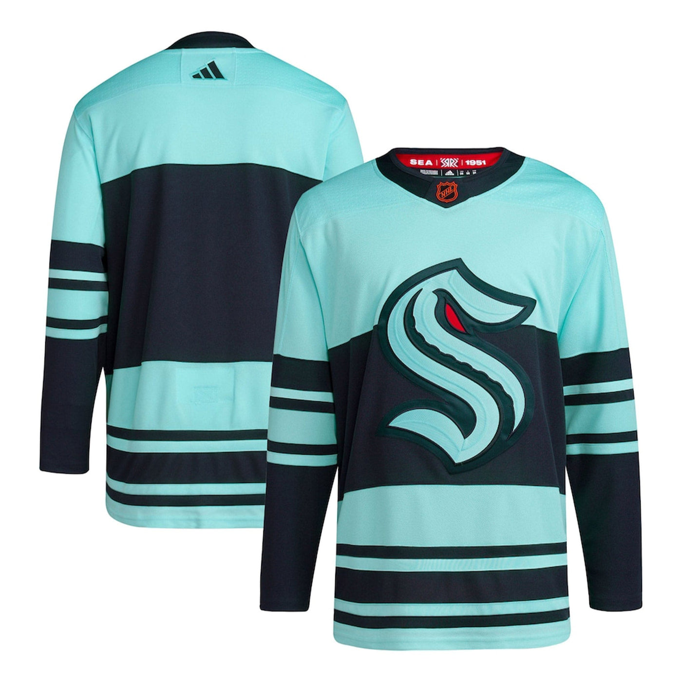 Seattle Kraken Adidas PrimeGreen Reverse Retro Senior Jersey - The Hockey Shop Source For Sports