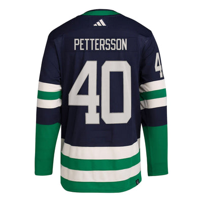 Vancouver Canucks Adidas PrimeGreen Reverse Retro Senior Jersey - Elias Pettersson - The Hockey Shop Source For Sports