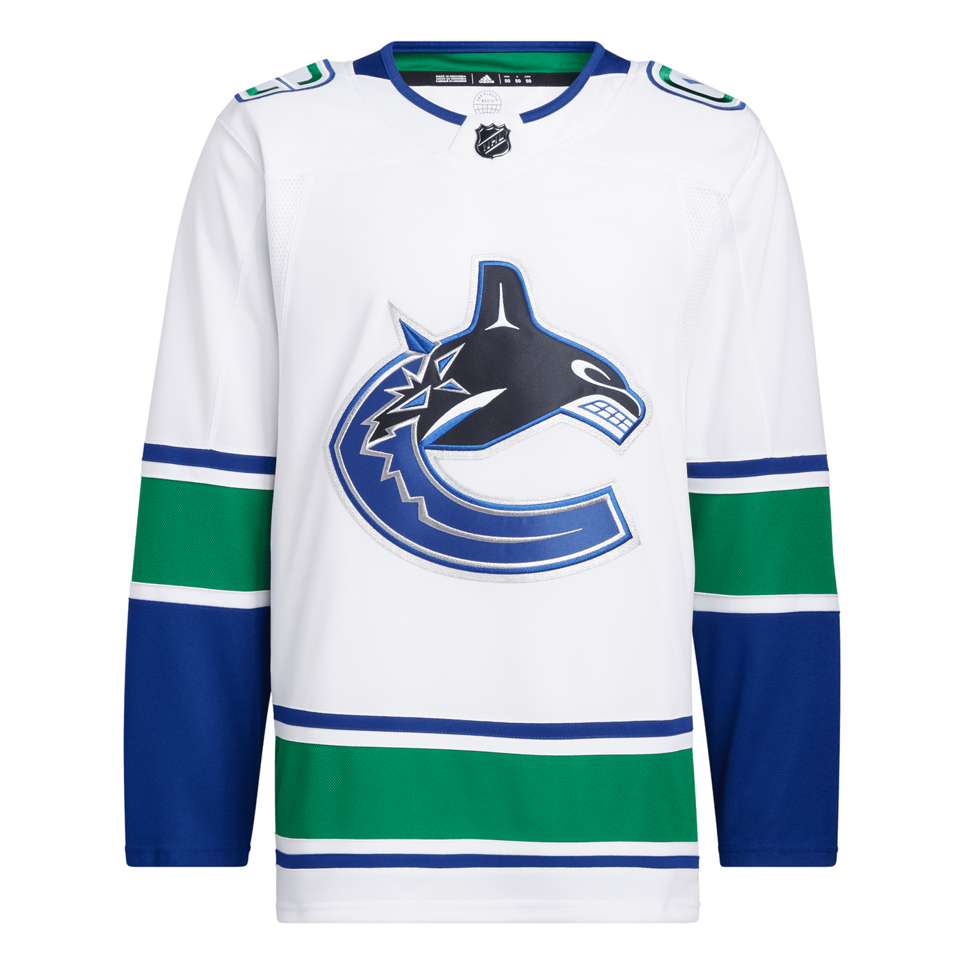 Vancouver Canucks Away Adidas PrimeGreen Senior Jersey