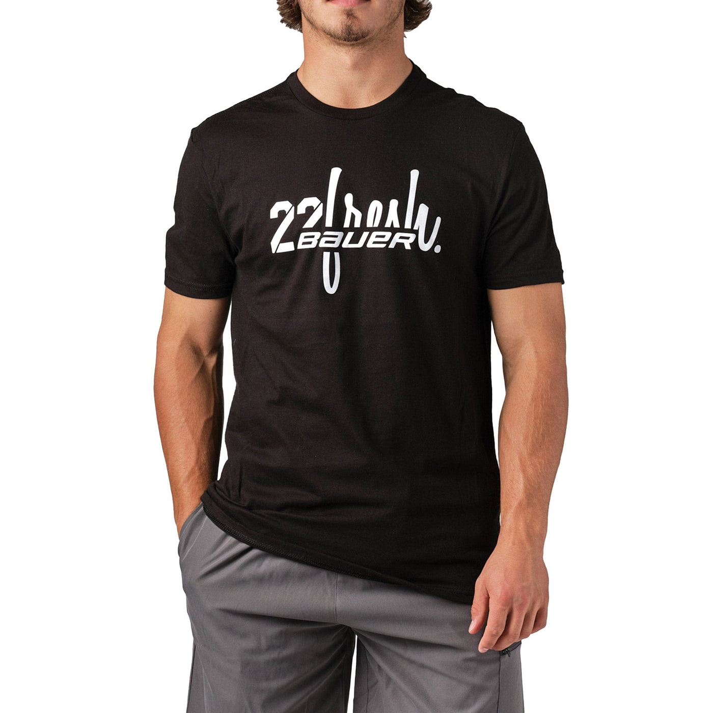 Bauer 22Fresh Black Collab Shortsleeve Mens Shirt - The Hockey Shop Source For Sports