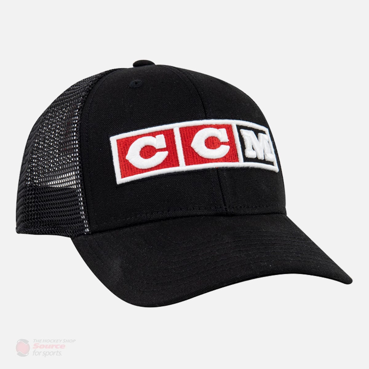 CCM Retro Logo Canada Flag Mesh Trucker Snapback Hat