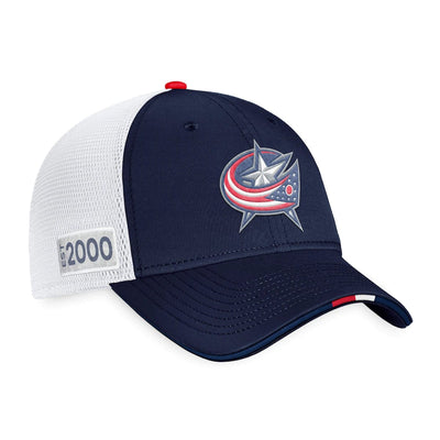 Columbus Blue Jackets Fanatics Authentic Pro Draft Structured Trucker Hat - The Hockey Shop Source For Sports