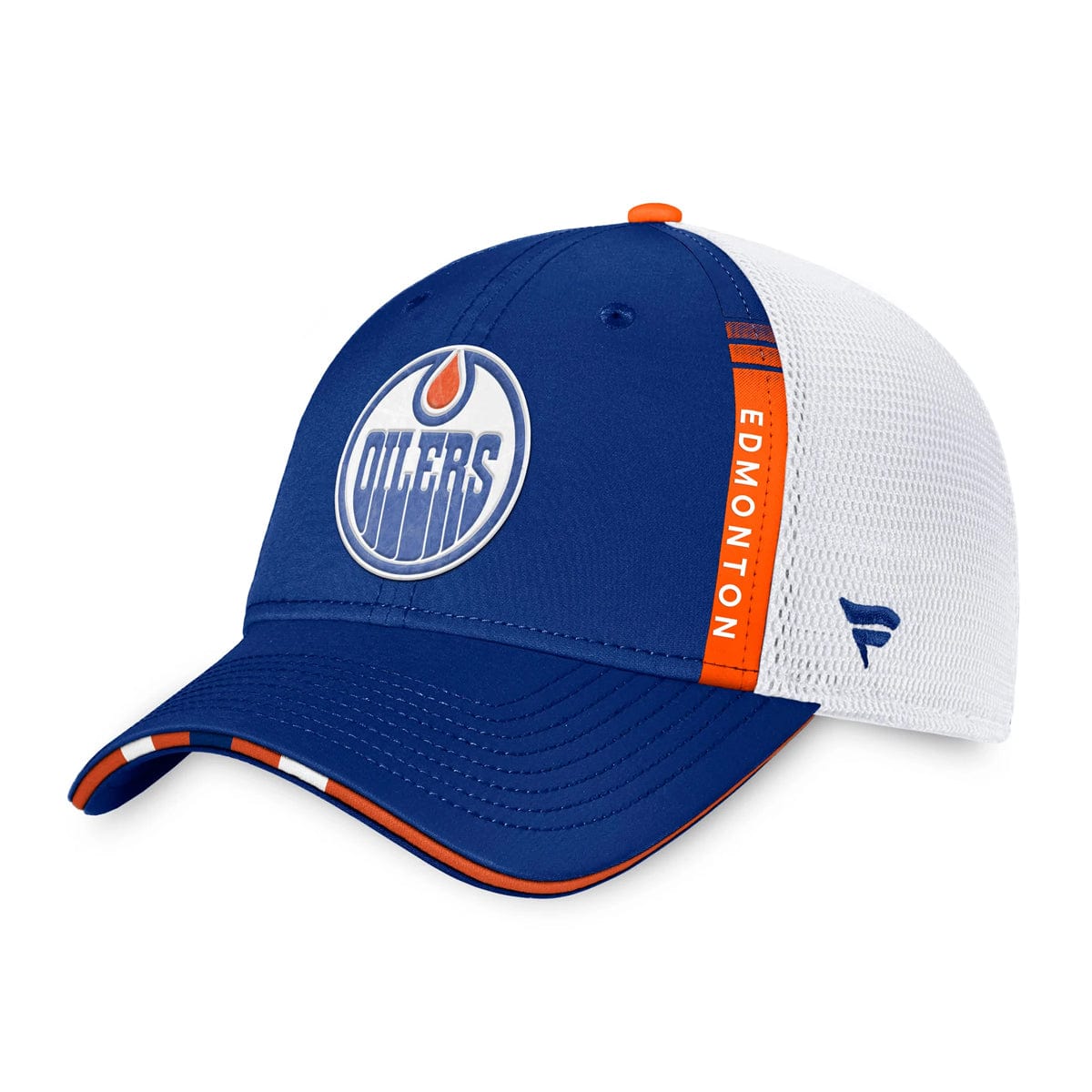 Edmonton Oilers Fanatics Authentic Pro Draft Structured Trucker Hat - The Hockey Shop Source For Sports