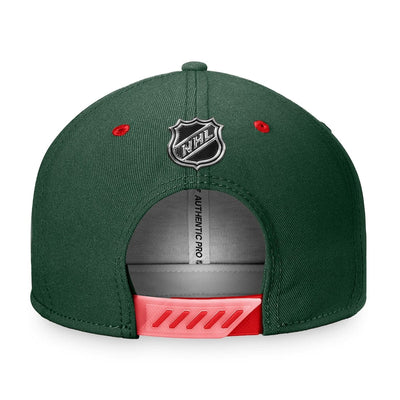 Minnesota Wild Fanatics Authentic Pro Draft Snapback Hat - The Hockey Shop Source For Sports