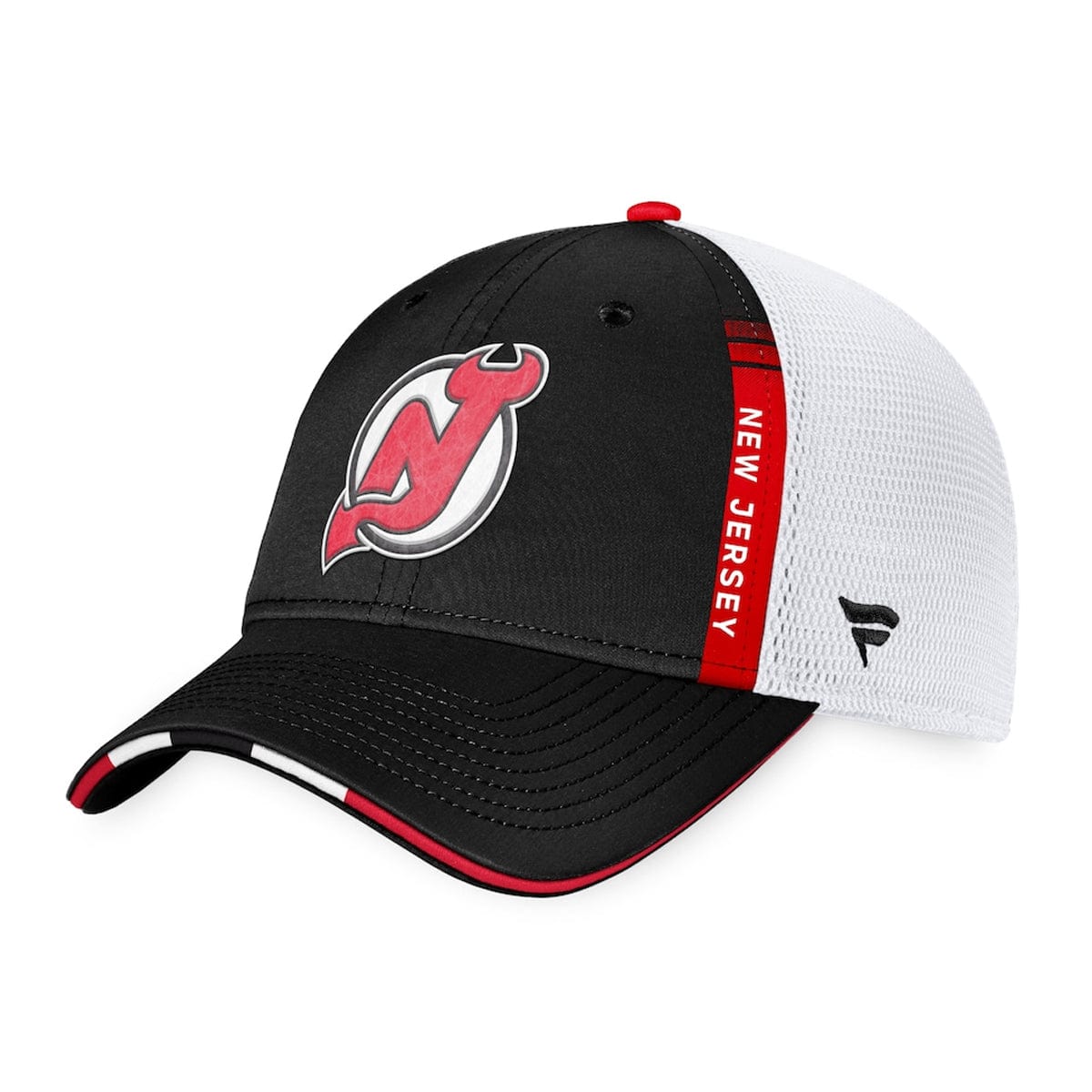 New Jersey Devils Fanatics Authentic Pro Draft Structured Trucker Hat - The Hockey Shop Source For Sports