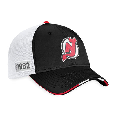 New Jersey Devils Fanatics Authentic Pro Draft Structured Trucker Hat - The Hockey Shop Source For Sports