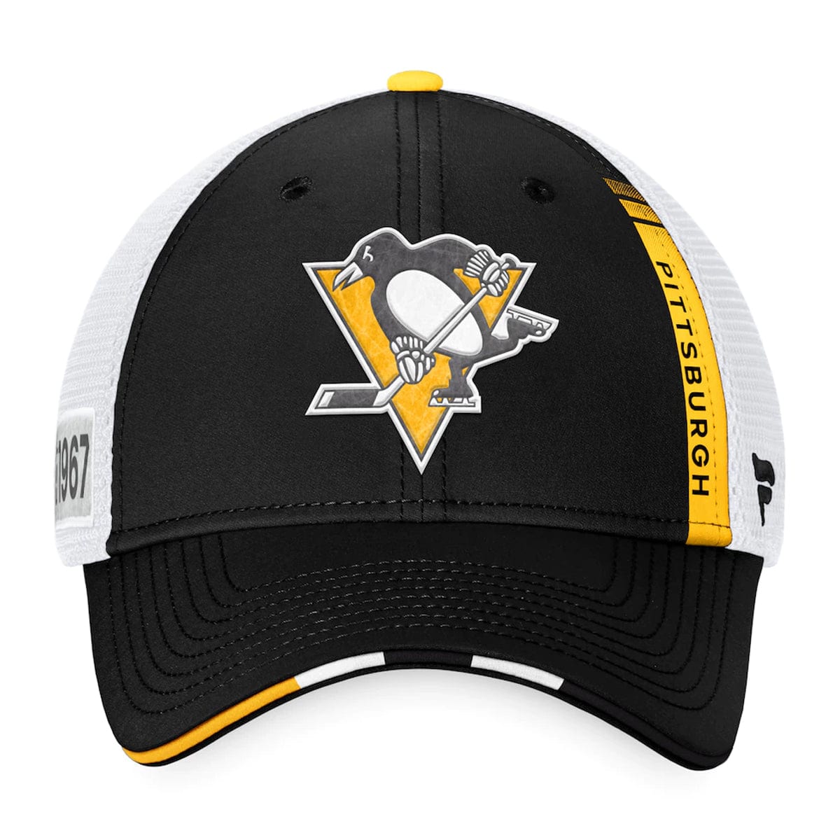 Pittsburgh Penguins Fanatics Authentic Pro Draft Structured Trucker Hat - The Hockey Shop Source For Sports