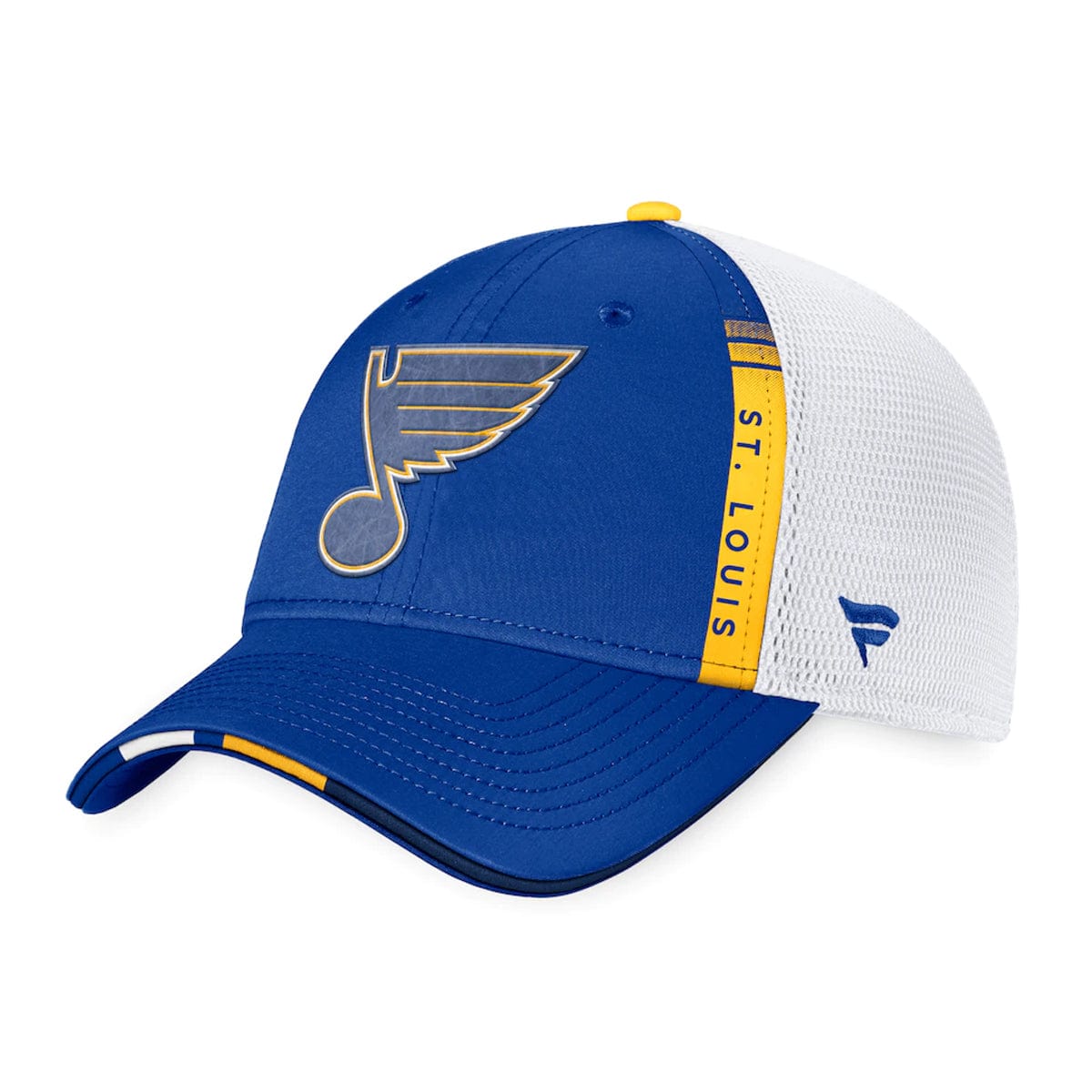 St. Louis Blues Fanatics Authentic Pro Draft Structured Trucker Hat - The Hockey Shop Source For Sports