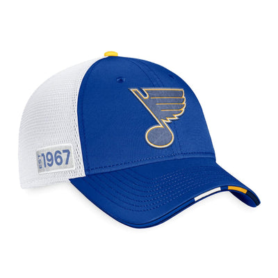 St. Louis Blues Fanatics Authentic Pro Draft Structured Trucker Hat - The Hockey Shop Source For Sports