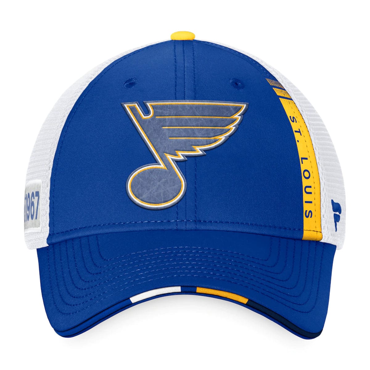 St. Louis Blues Fanatics Authentic Pro Draft Structured Trucker Hat - The Hockey Shop Source For Sports