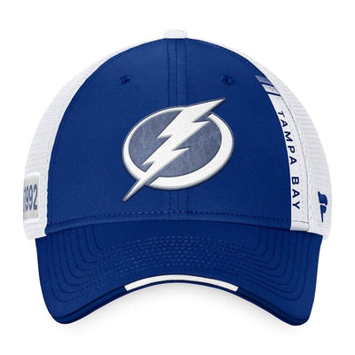 Tampa Bay Lightning Fanatics Authentic Pro Draft Structured Trucker Hat - The Hockey Shop Source For Sports