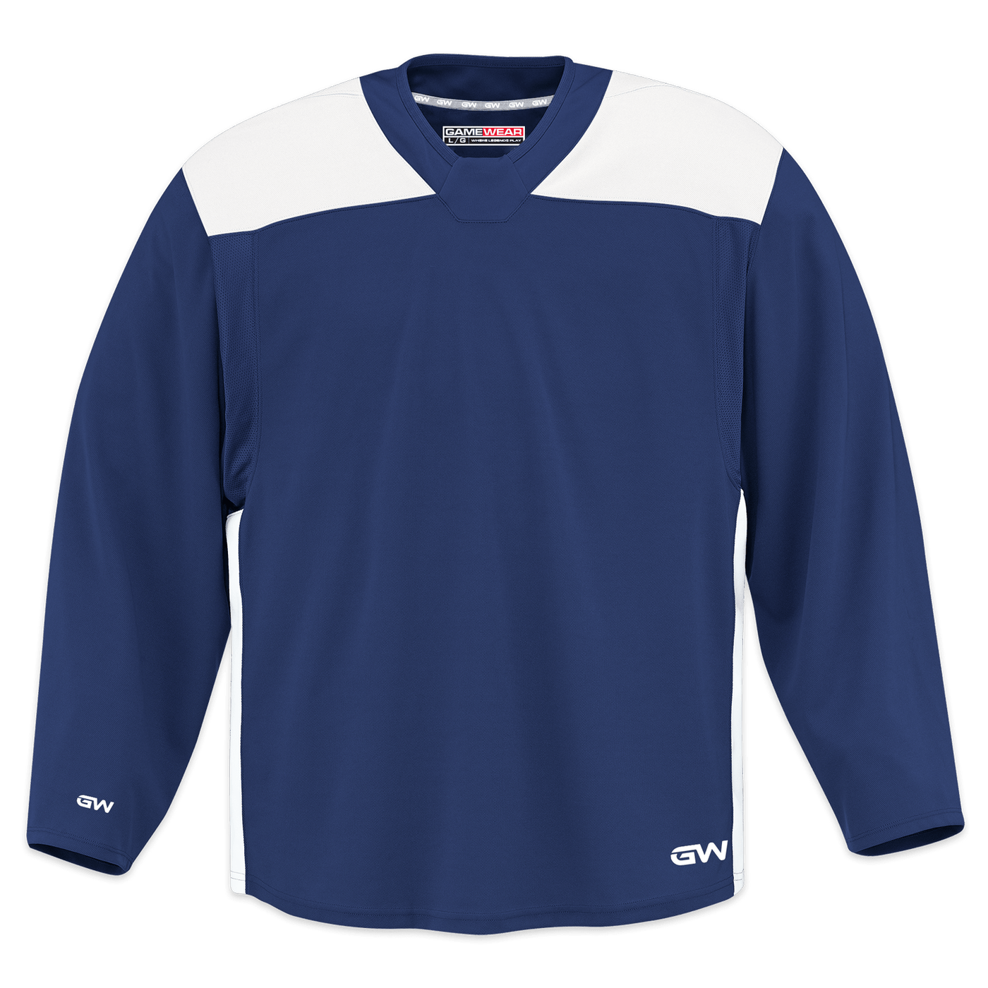 GameWear GW6500 ProLite Series Senior Hockey Practice Jersey - Navy / White - The Hockey Shop Source For Sports