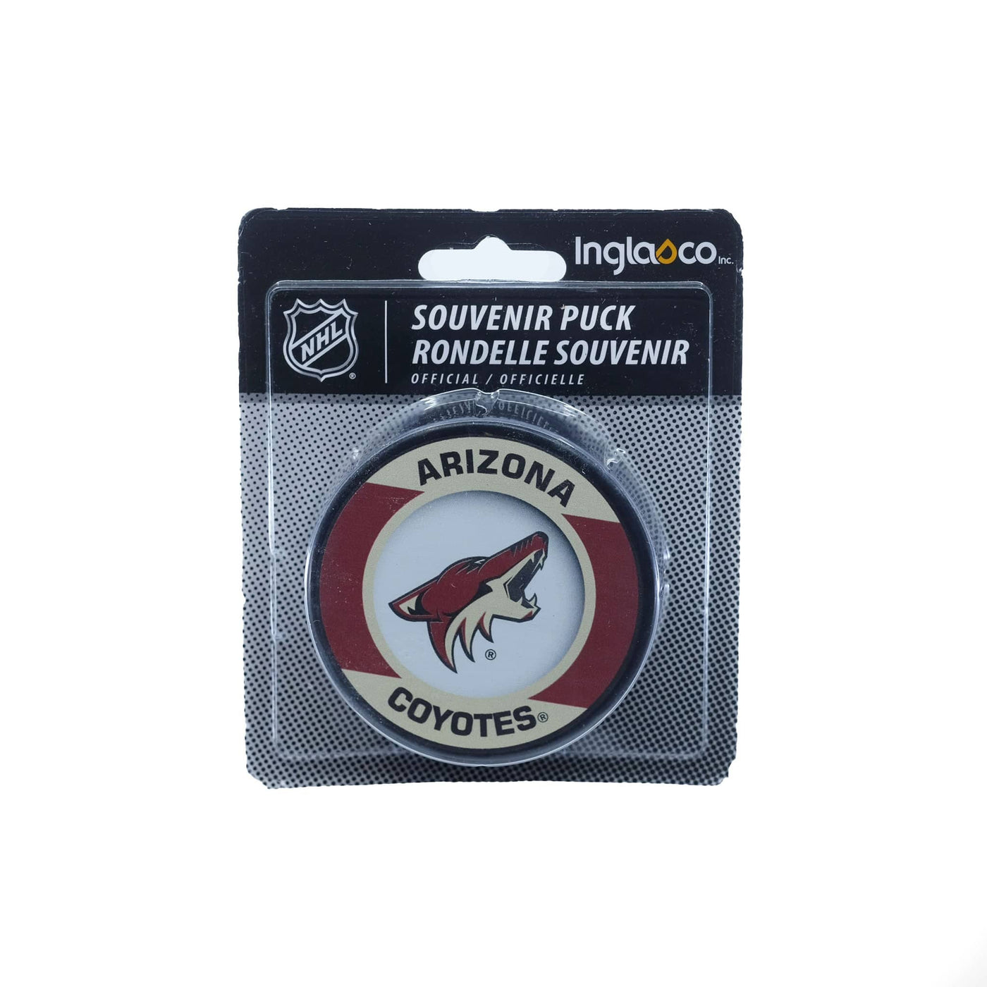 Arizona Coyotes Inglasco NHL Retro Logo Hockey Puck - The Hockey Shop Source For Sports