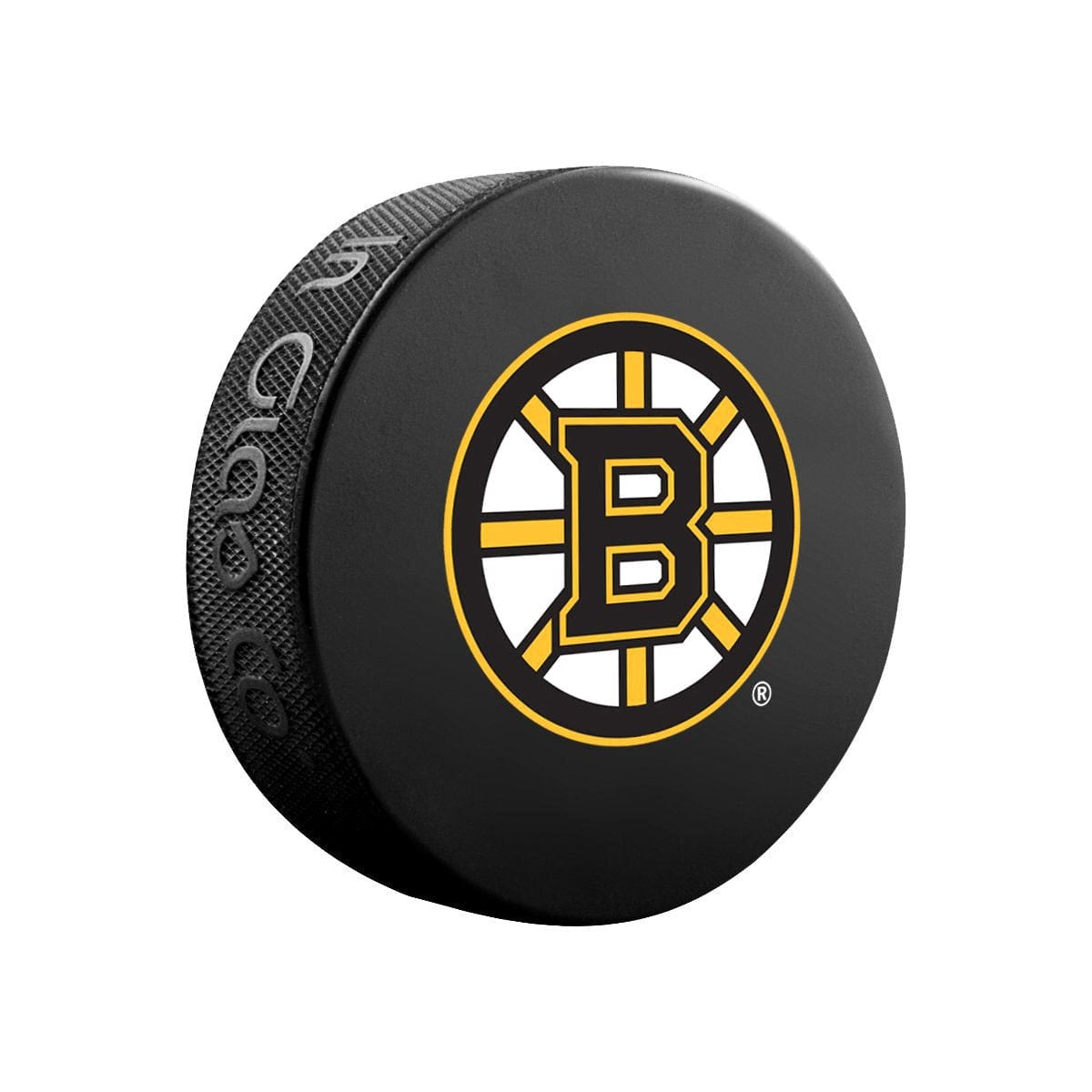 Boston Bruins Inglasco NHL Basic Logo Hockey Puck - The Hockey Shop Source For Sports