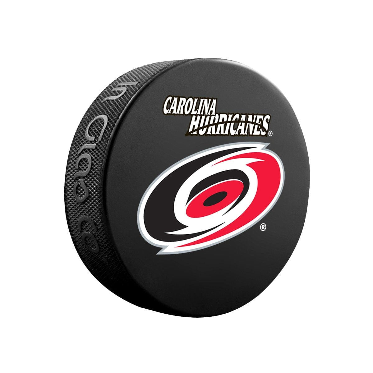 Carolina Hurricanes Inglasco NHL Basic Logo Hockey Puck - The Hockey Shop Source For Sports