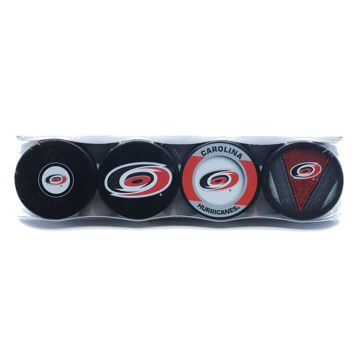 Carolina Hurricanes Inglasco NHL Logo Hockey Puck (4 Pack) - The Hockey Shop Source For Sports