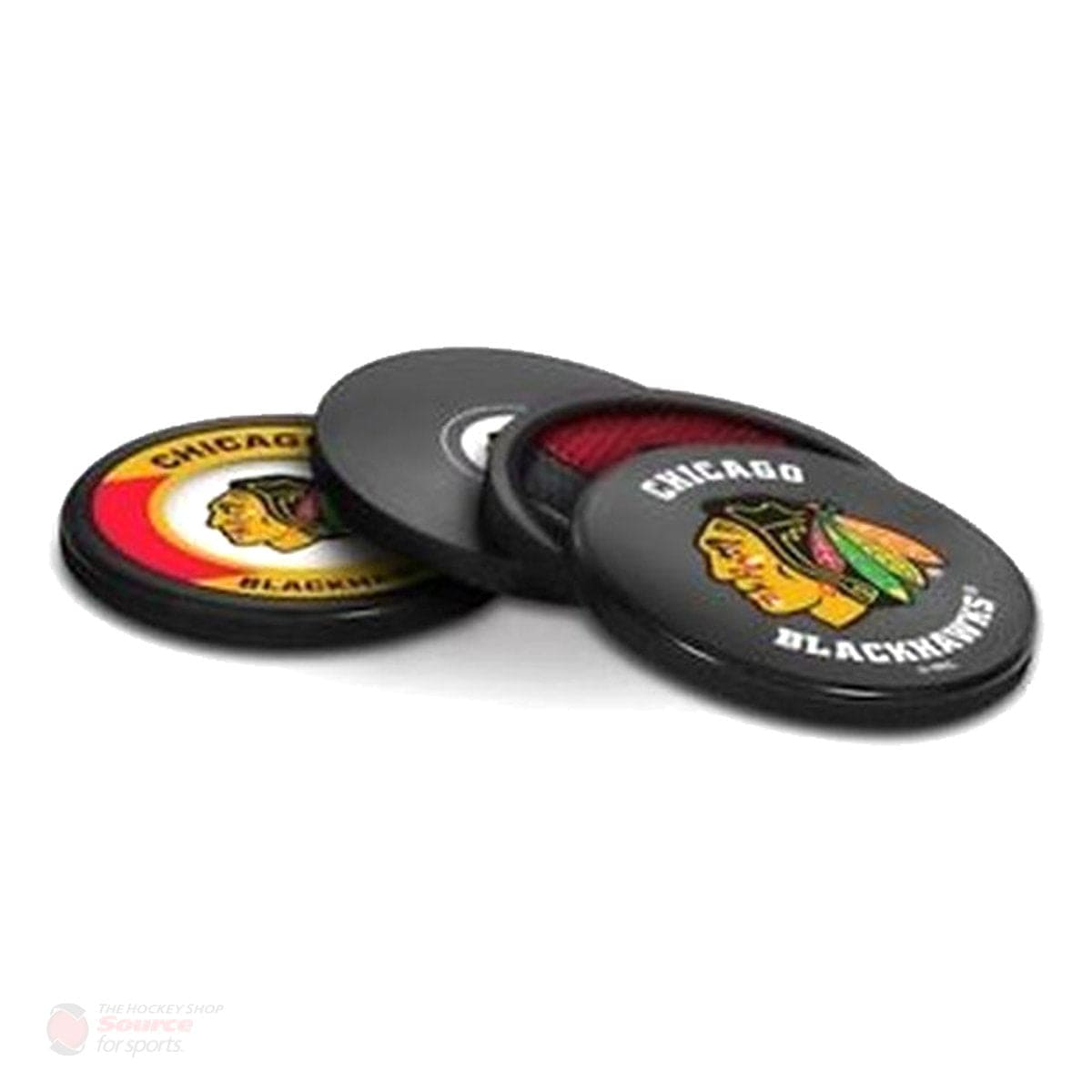 Chicago Blackhawks Inglasco NHL Coaster Puck (4 Pack) - The Hockey Shop Source For Sports