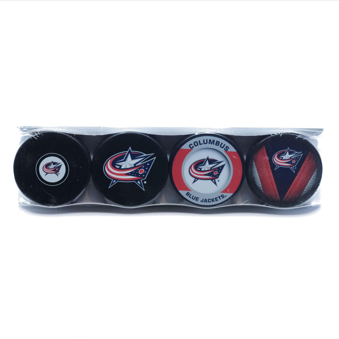 Columbus Blue Jackets Inglasco NHL Logo Hockey Puck (4 Pack) - The Hockey Shop Source For Sports